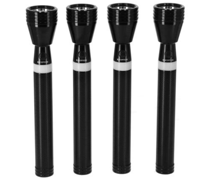 Krypton KNFL5040 4-in-1 Rechargeable LED Flash Light - Black