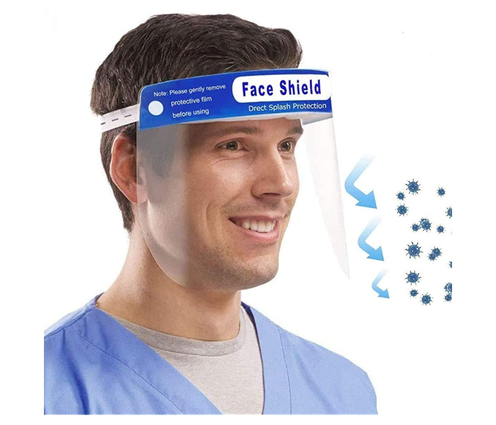 Safety Face Shield Reusable Full Face Transparent Windproof Dustproof With Protective