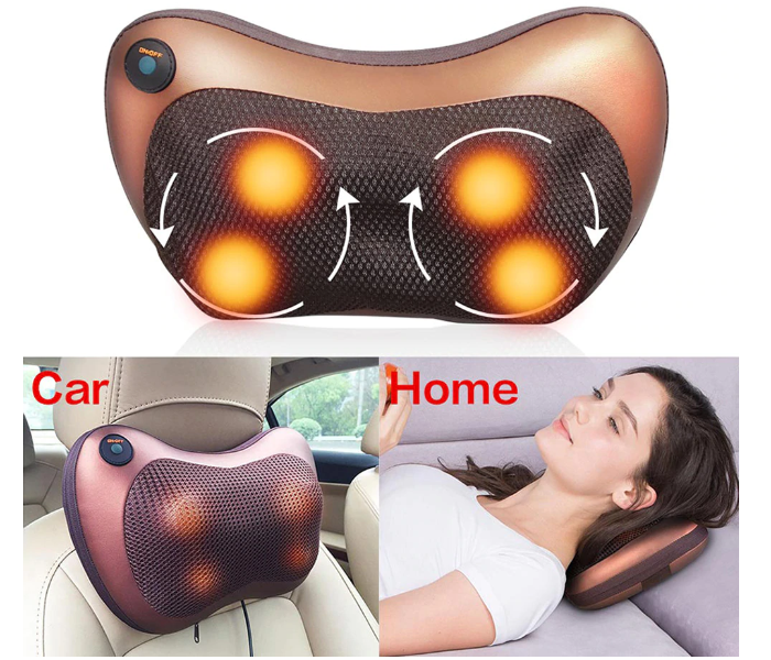 Neck Massager Car Home Cervical Massage Multi-Functional Electric Body Massage Pillow Arm Infrared Foot Heated 