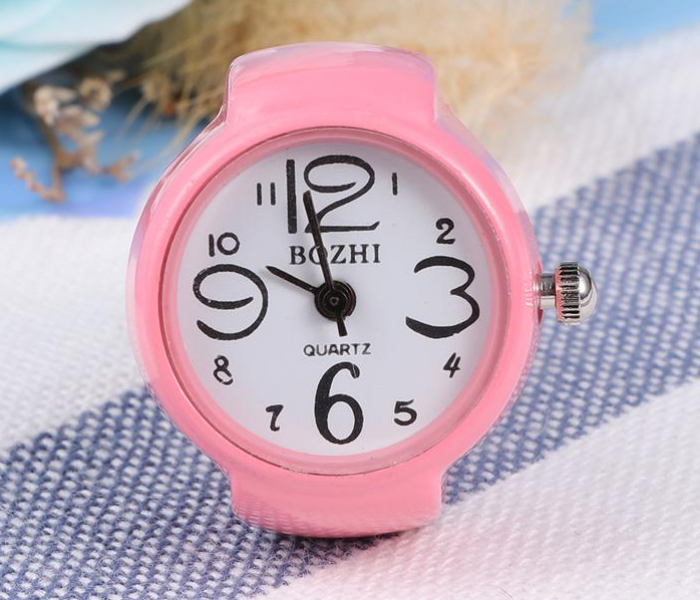 Finger Ring Fashion Exquisite Quartz Watch 1 Pc - Pink  - Similar Product Imag - ID 52430