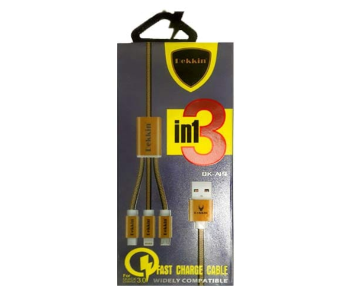 RMN Dekkin DKA19 Fast Charge Cable Gold Image