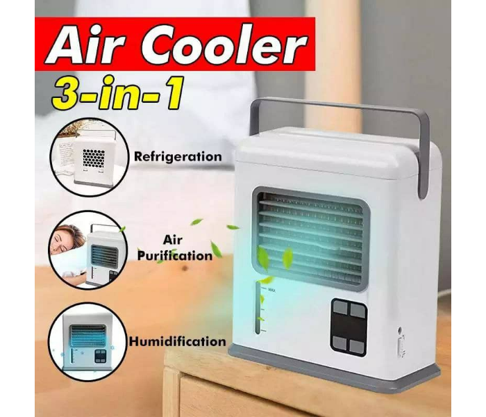 BLU Breeze Mini Personal Air Cooler USB with Combined Function Of Cooler Conditioner Arctic Air Cooler - White