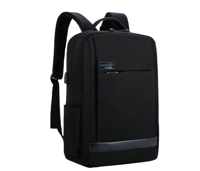 Microdigit MD018LB Anti Theft BackPacks Business Casual Bag - Black-img1876973038