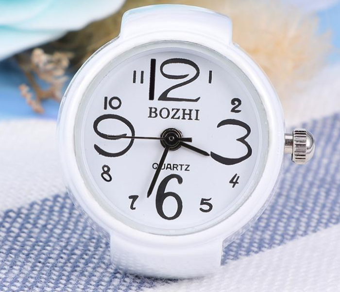 Finger Ring Fashion Exquisite Quartz Watch 1 Pc - White  - Similar Product Imag - ID 52433