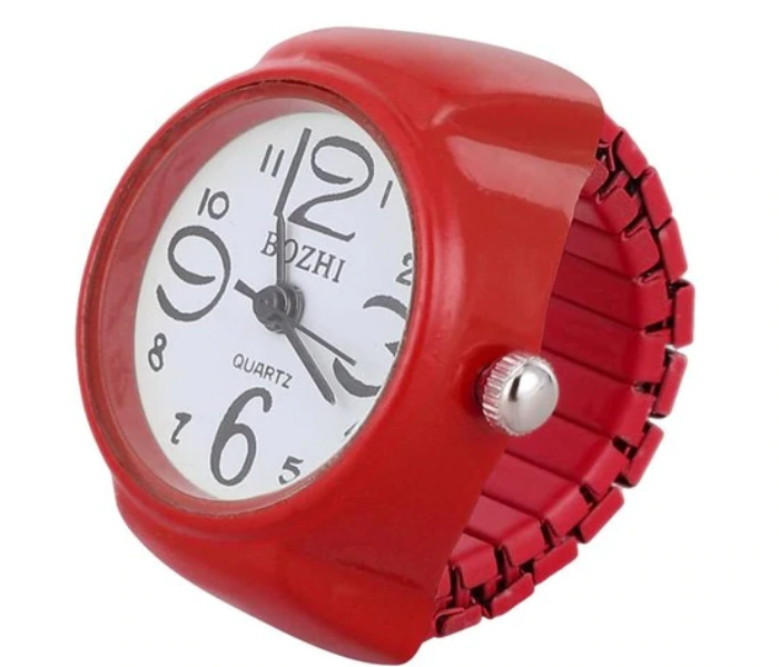 Finger Ring Fashion Exquisite Quartz Watch 1 Pc - Red  - Similar Product Imag - ID 52432