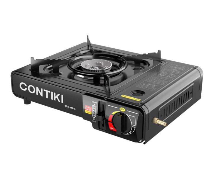 Portable Butane Gas Stove Single Burner BDZ-155-A - Black