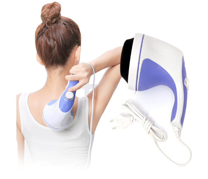 Relax 5 in 1 Fat Burner Tone Spin Body Massager - White