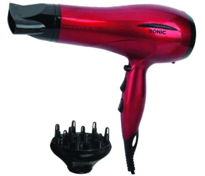 Isonic iH 950 Big Hair Dryer - Maroon