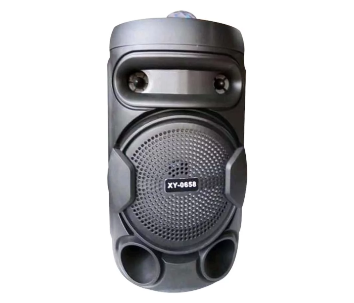 Bluetooth BPSWMB (XY-0658) Portable Speaker With Mic - Black Front View - ID 52981