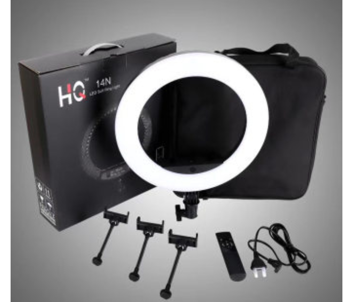 HQ-14 14 Inches Led TikTok Ring Light With Tripod 2.1 Meter And Remote Control