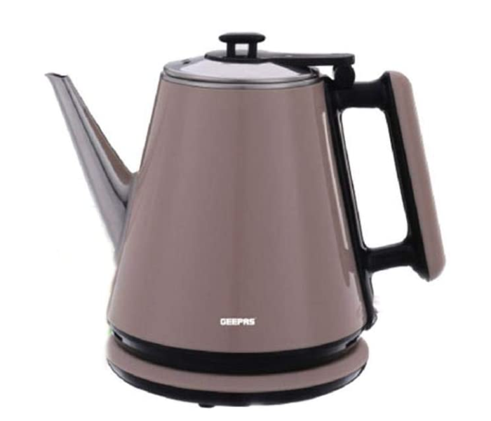 Geepas GK38012 1.2L Double Layer Electric Kettle - Brown