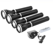 Krypton KNFL5088 4-in-1 Rechargeable LED Flash Light - Black