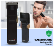 Olsenmark OMTR4068 Rechargeable Hair and Bearded Trimmer Black Image
