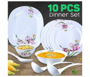 Royal Mark 10 Pieces Melamine Dinner Set - White