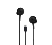 HeatZ ZE25 Stereo In Ear Earphone with Type C Connector - Black