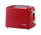 Bosch TAT3A014GB 980 Watts Compact Toaster Red Image
