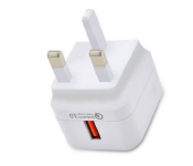 HeatZ ZAT20 Single Port Smart Fast Home Charger with Type C Cable - White