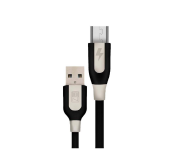 HeatZ ZCS04 1 Meter PVC Rubber Mix Material Fast Micro USB Cable - Black and White