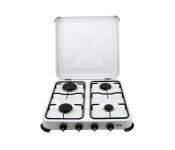 Portable 4 Burner Camping Gas Stove -White