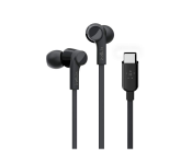 Belkin G3H0002BTBLK In-Ear USB-C Headphones With Mic Control - Black Front View - ID 64761