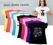 FN-Pack of 10 Pieces Basic Women T-shirts - XL  - Similar Product Imag - ID 65484