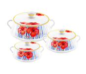Nayasa 3 Pieces Lorenzo Casserole Set
