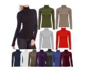FN-Set of 5 Unisex Winter High Neck Full Sleeve T Shirt 