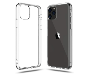 IP11PRO MAX Shock Proof Bumper Soft TPU Silicone Transparent Anti-Scratch Cover Compatible with iPhone 11 Pro Max- Transparent