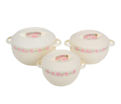 Nayasa 3 Pieces Nayasa Ambrosa Casserole - Cream