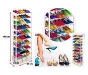 Amazing Shoe Rack Stand with 10 Layers - White