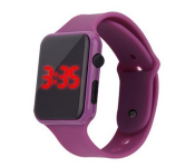 Jam Tangan LED Strap Rubber Jam Digital Unisex-Purple