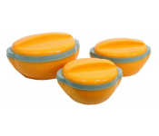 Princeware 3 Pieces Casserole Pluto Set - Orange-img271793856