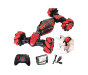 Off-Road Double Side Driving Stunt Remote Control Car for Kids - Red and Black