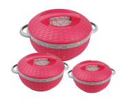 Nayasa 3 Pieces Nayasa Ambrosa Casserole - Pink