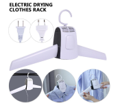 Portable Electric Folding Clothes Hanger Dryer Drying Rack Travel Laundry Rack- White