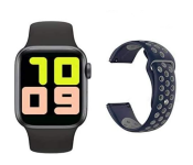 Smart Wristband Watch T55 Magnetic Suction Charging Bluetooth Voice Bracelet With Two Straps