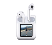 True Wireless NR550 Bluetooth Airbuds with LCD Display - White