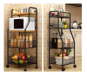 Vegetable Basket Kitchen Rack Organizer Shelf - Black  - Similar Product Imag - ID 69632