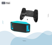 JL 01 PORTABLE GAME PAD + WS-Y66 WSTER Bluetooth Speaker - Blue 