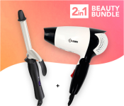 DLC Hair Curler DHC 787 - Black + Krawn Hair Dryer KW-41008 