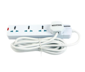 Krypton KNES5144 4 Way Extention Socket - White-img1533506374