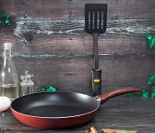 Royalford RF1758 -FPT26 26CM Fry Pan with Turner - Red