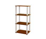 SH0000494 Flexi Storage Rack with 3 Compartment - White and Brown