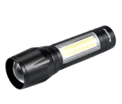 XML T6 COB LED USB Charge Hand Torch- Black