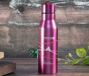 Royalford RF6605 450ml Stainless Steel Vacuum Bottle - Pink