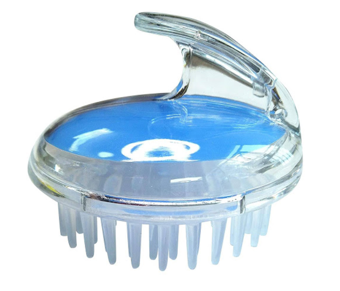 GTC 2 Pcs Silicone Hair Scalp Massager Exfoliating Massager Shampoo Brush Dry Comb for Men Women - Blue