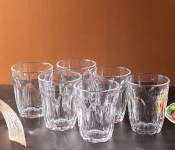 Royalford RF1097-GT6 8 oz Glass Tumbler - 6 Pieces  - Similar Product Imag - ID 194