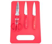 Royalford RF6968 4 Pieces Kitchen Tools Set - Red