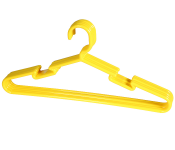 Royalford RF5428N Plastic Clothes Hanger - Yellow, 5 Pieces