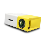 Bison BS-600 Entertainment Mini LED Projector Yellow and White